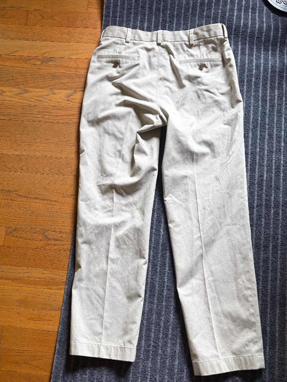 Brooks Brothers 32X30 346 Advantage Chino Clark Men's Pants Khaki Tan - Picture 3 of 6